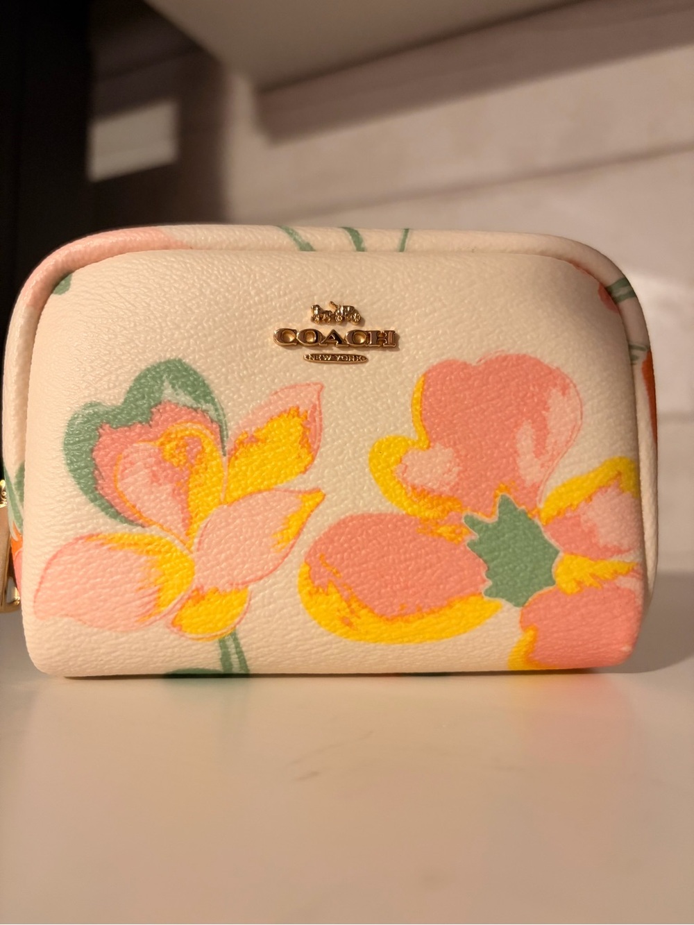 C8686 Coach mini boxy cosmetic pouch